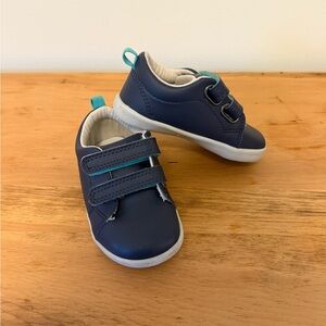 Ten Little Navy Velcro shoes
